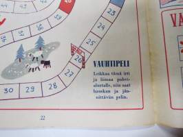 Lasten Maailma 1947 nr 10, tehtäviä, tarinoita, sarjakuvia, päätoimittaja Markus Rautio, Neekeripoikien lelut -kilpailu, Vauhtipeli, Hannu ja Kerttu, ym.