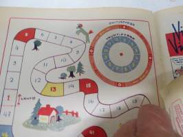Lasten Maailma 1947 nr 10, tehtäviä, tarinoita, sarjakuvia, päätoimittaja Markus Rautio, Neekeripoikien lelut -kilpailu, Vauhtipeli, Hannu ja Kerttu, ym.