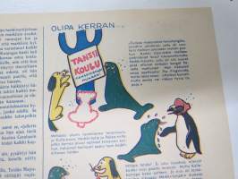 Lasten Maailma 1948 nr 1, tehtäviä, tarinoita, sarjakuvia, päätoimittaja Markus Rautio, Varjokuvia, Pupu Pirteä, ym.