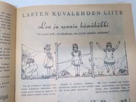 Lasten Kuvalehti 1947 nr 4-5, uskonnollinen lastenlehti, sis. mm. kuvalllisen esittelyn kummilapsista, ym.