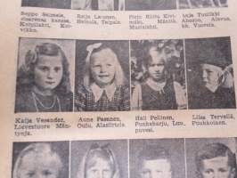 Lasten Kuvalehti 1947 nr 4-5, uskonnollinen lastenlehti, sis. mm. kuvalllisen esittelyn kummilapsista, ym.