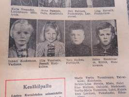 Lasten Kuvalehti 1947 nr 4-5, uskonnollinen lastenlehti, sis. mm. kuvalllisen esittelyn kummilapsista, ym.