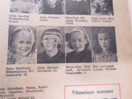 Lasten Kuvalehti 1947 nr 4-5, uskonnollinen lastenlehti, sis. mm. kuvalllisen esittelyn kummilapsista, ym.