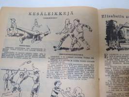 Lasten Kuvalehti 1947 nr 4-5, uskonnollinen lastenlehti, sis. mm. kuvalllisen esittelyn kummilapsista, ym.