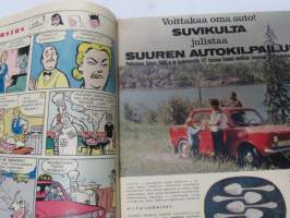 Apu 1965 nr 40, El Cordobés - härkätaistelija, Ravit ja surkea tekniikka, Veikko Ennala - Kauhun yö Karvaselän tuvassa, Hanna putosi 5. kerroksesta, Tunisia, ym.