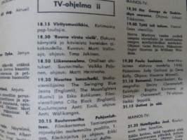Apu 1965 nr 40, El Cordobés - härkätaistelija, Ravit ja surkea tekniikka, Veikko Ennala - Kauhun yö Karvaselän tuvassa, Hanna putosi 5. kerroksesta, Tunisia, ym.