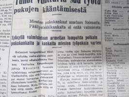 Turun Sanomat 8.8.1942, Timoshenkon joukot kärsineet raskaan tappion, Von Bock tavoittelee Stalingradia, Kondiittori Adolf Suszycki kaatunut - kuolinilmoitus,