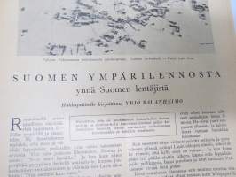 Hakkapeliitta 1927 nr 11 -Ilmailuaiheinen numero mm. 2,5 h Ouluun, Lentoaseen merkitys, Suomen ympärilennosta, Lentokoneet sairashoidon palveluksessa...