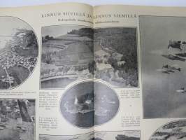Hakkapeliitta 1927 nr 11 -Ilmailuaiheinen numero mm. 2,5 h Ouluun, Lentoaseen merkitys, Suomen ympärilennosta, Lentokoneet sairashoidon palveluksessa...