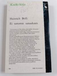 Ei sanonut sanaakaan
