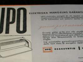 UPO takuu sähkömankeli