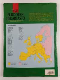 Uusi Euroopan tiekartasto : kaupunkikartat: Lontoo, Pariisi, Rooma, Madrid, Wien ja 40 muuta Euroopan suurkaupunkia