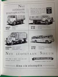 Kuorma-autot, kipillä, kopalla ja rekalla 1900-1960 luvuilla.