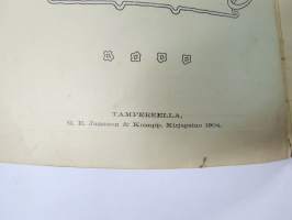 Jaakko Hissa - Urkuharmooni, kantele- ja sitrateollisuusliike Lapualla - Tuoteluettelo v. 1904 (mukana myös soitinten hjoitoa ja käyttöä koskevia ohjeita