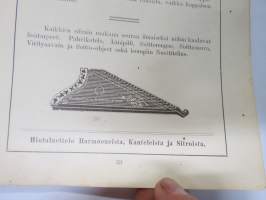 Jaakko Hissa - Urkuharmooni, kantele- ja sitrateollisuusliike Lapualla - Tuoteluettelo v. 1904 (mukana myös soitinten hjoitoa ja käyttöä koskevia ohjeita
