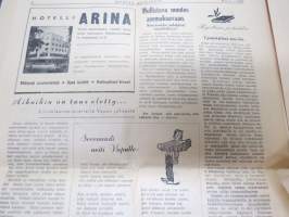 Mustat Mainingit 1947 nr 3 Kevätkauden ilonkannattaja - Pohjois-Suomen Sanomalehtimiesyhdistys (Oulu) -vappujulkaisu