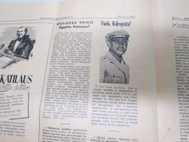 Mustat Mainingit 1947 nr 3 Kevätkauden ilonkannattaja - Pohjois-Suomen Sanomalehtimiesyhdistys (Oulu) -vappujulkaisu