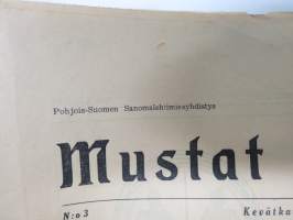 Mustat Mainingit 1947 nr 3 Kevätkauden ilonkannattaja - Pohjois-Suomen Sanomalehtimiesyhdistys (Oulu) -vappujulkaisu