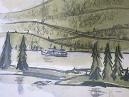 Sanomalehtimies - Journalisten 1950 nr 3-4 + 1949 nr 3-4 + 1945 nr 2-3, 3 eri numeroa yhdessä,mm. kokous Kuopiossa - Kuopion alueen asioita, järjestöasioita...
