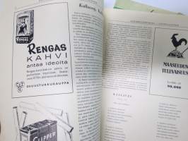 Sanomalehtimies - Journalisten 1950 nr 3-4 + 1949 nr 3-4 + 1945 nr 2-3, 3 eri numeroa yhdessä,mm. kokous Kuopiossa - Kuopion alueen asioita, järjestöasioita...