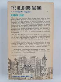The religious factor - A sociologist's inquiry