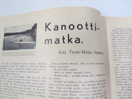 Työläisnaisten Urheilulehti 1938 nr 6, Kansikuva Olympiastadion vihitty, Työläisolympialaiset 1942 Suomeen, Telttaelämää, Orja-äiti (kirjoittanut kiinalainen...