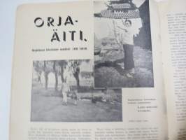 Työläisnaisten Urheilulehti 1938 nr 6, Kansikuva Olympiastadion vihitty, Työläisolympialaiset 1942 Suomeen, Telttaelämää, Orja-äiti (kirjoittanut kiinalainen...
