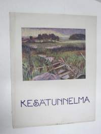 Kesätunnelma II 1916 - Sosialistin Kirjapaino-osuuskunta IL julkaisu, Kansikuva Ali Munsterhjelm "Sadepäivä", Muita kuvittajia mm. Edvin Lydén, Veikko Puro...