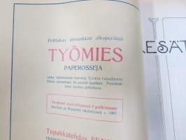 Kesätunnelma II 1916 - Sosialistin Kirjapaino-osuuskunta IL julkaisu, Kansikuva Ali Munsterhjelm "Sadepäivä", Muita kuvittajia mm. Edvin Lydén, Veikko Puro...