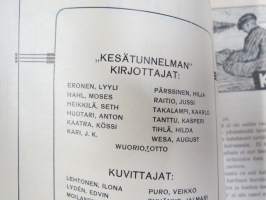 Kesätunnelma II 1916 - Sosialistin Kirjapaino-osuuskunta IL julkaisu, Kansikuva Ali Munsterhjelm "Sadepäivä", Muita kuvittajia mm. Edvin Lydén, Veikko Puro...