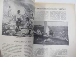 Kesätunnelma II 1916 - Sosialistin Kirjapaino-osuuskunta IL julkaisu, Kansikuva Ali Munsterhjelm "Sadepäivä", Muita kuvittajia mm. Edvin Lydén, Veikko Puro...
