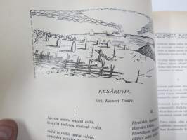 Kesätunnelma II 1916 - Sosialistin Kirjapaino-osuuskunta IL julkaisu, Kansikuva Ali Munsterhjelm "Sadepäivä", Muita kuvittajia mm. Edvin Lydén, Veikko Puro...