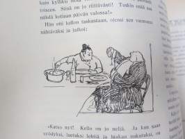 Kesätunnelma II 1916 - Sosialistin Kirjapaino-osuuskunta IL julkaisu, Kansikuva Ali Munsterhjelm "Sadepäivä", Muita kuvittajia mm. Edvin Lydén, Veikko Puro...