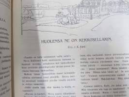 Kesätunnelma II 1916 - Sosialistin Kirjapaino-osuuskunta IL julkaisu, Kansikuva Ali Munsterhjelm "Sadepäivä", Muita kuvittajia mm. Edvin Lydén, Veikko Puro...