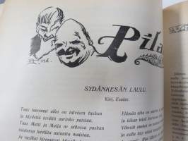 Kesätunnelma II 1916 - Sosialistin Kirjapaino-osuuskunta IL julkaisu, Kansikuva Ali Munsterhjelm "Sadepäivä", Muita kuvittajia mm. Edvin Lydén, Veikko Puro...
