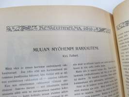 Kesätunnelma II 1916 - Sosialistin Kirjapaino-osuuskunta IL julkaisu, Kansikuva Ali Munsterhjelm "Sadepäivä", Muita kuvittajia mm. Edvin Lydén, Veikko Puro...