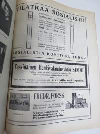 Kesätunnelma II 1916 - Sosialistin Kirjapaino-osuuskunta IL julkaisu, Kansikuva Ali Munsterhjelm "Sadepäivä", Muita kuvittajia mm. Edvin Lydén, Veikko Puro...