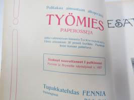 Kesätunnelma I 1915 - Sosialistin Kirjapaino-osuuskunta IL julkaisu, Kansikuva Victor Westerholm "Juhannusilta", Muita kuvittajia mm. Edvin Lydén, A. Luomanen...