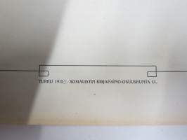 Kesätunnelma I 1915 - Sosialistin Kirjapaino-osuuskunta IL julkaisu, Kansikuva Victor Westerholm "Juhannusilta", Muita kuvittajia mm. Edvin Lydén, A. Luomanen...