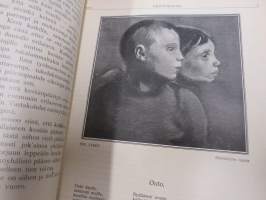 Kesätunnelma I 1915 - Sosialistin Kirjapaino-osuuskunta IL julkaisu, Kansikuva Victor Westerholm "Juhannusilta", Muita kuvittajia mm. Edvin Lydén, A. Luomanen...