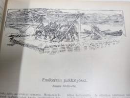 Kesätunnelma I 1915 - Sosialistin Kirjapaino-osuuskunta IL julkaisu, Kansikuva Victor Westerholm "Juhannusilta", Muita kuvittajia mm. Edvin Lydén, A. Luomanen...