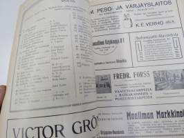 Kesätunnelma I 1915 - Sosialistin Kirjapaino-osuuskunta IL julkaisu, Kansikuva Victor Westerholm "Juhannusilta", Muita kuvittajia mm. Edvin Lydén, A. Luomanen...