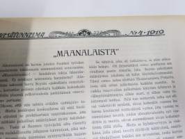 Kesätunnelma nr 4 1919 - Sosialistin Kirjapaino-osuuskunta IL julkaisu, Kuvittanut Jalmari Syvänne, kirjoittajina mm. Johannes Gebhart, Emil Lumipursi, Konrad...