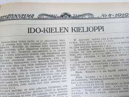 Kesätunnelma nr 4 1919 - Sosialistin Kirjapaino-osuuskunta IL julkaisu, Kuvittanut Jalmari Syvänne, kirjoittajina mm. Johannes Gebhart, Emil Lumipursi, Konrad...