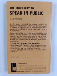The Right Way to Speak in Public