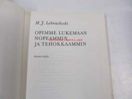 Opimme lukemaan nopeammin ja tehokkaammin