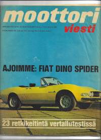 Moottori  viesti 1970 nr 6-7 / Fiat Dino Spider,