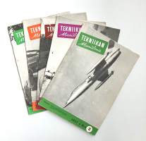 Tekniikan Maailma 1957 (numerot 3-6 &amp; 9-10)