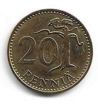 20 penniä  1970