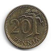 20 penniä  1972